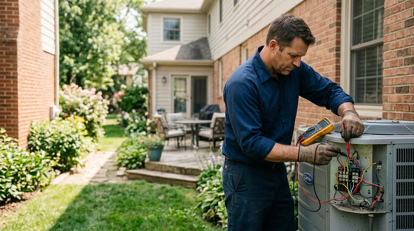 HVAC technician working near Accomac, VA